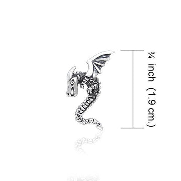 Winged Dragon Silver Tie Tac TTT009 - Jewelry